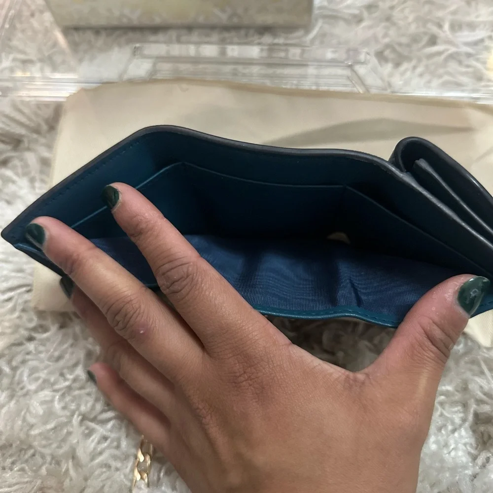 **RARE** DIOR Leather Saddle Lotus Wallet